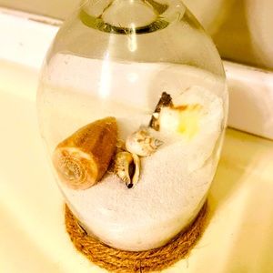 Sand and Seashell Candle Holder (Homemade)